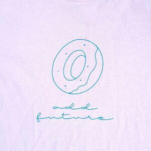 Odd Future OFWGKTA Women Small Pink T-Shirt Donut‎ Logo Crew Tyler The Creator